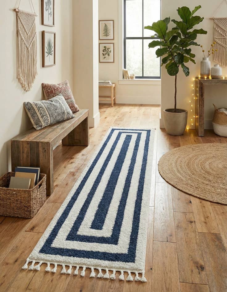 Detail image of 2' 7 x 12' Boho Runner Rug