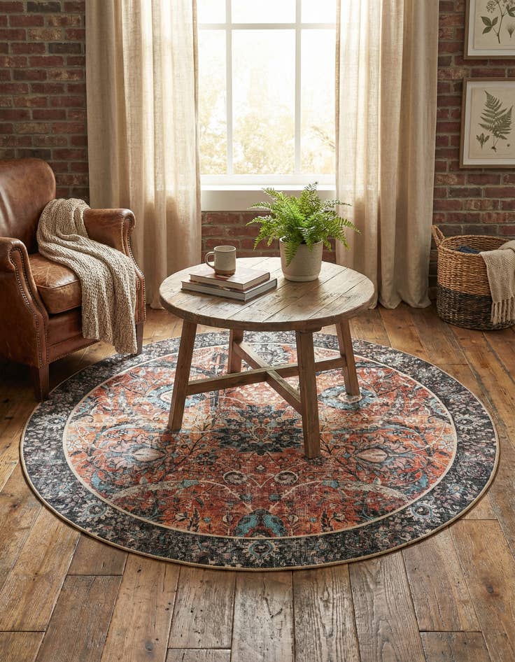 Detail image of 7' 10 x 7' 10 Timeless Round Rug