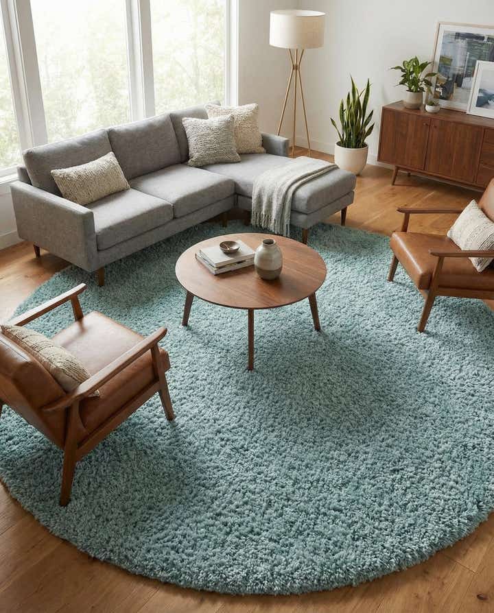 10' x 10' Zermatt Shag Round Rug