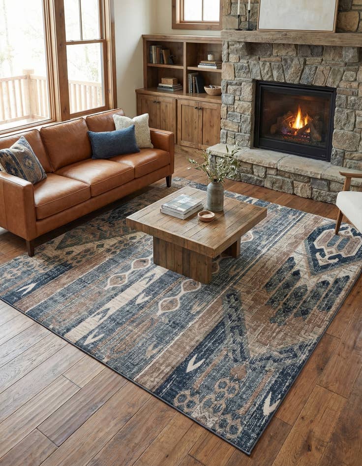 Detail image of 7' 10 x 7' 10 Oregon Square Rug