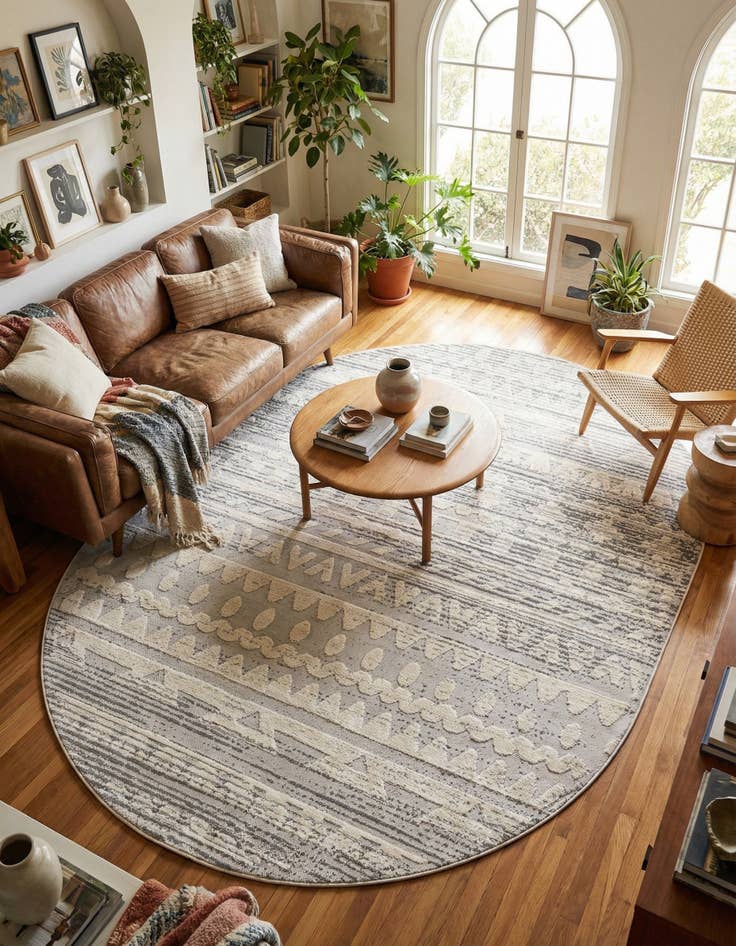 Detail image of 7' 10 x 10' Arlo Oval Rug