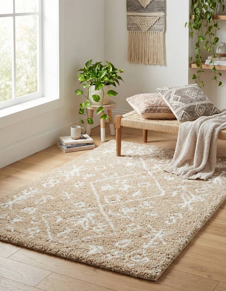 Detail image of 4' x 6' Moroccan Shag Rug