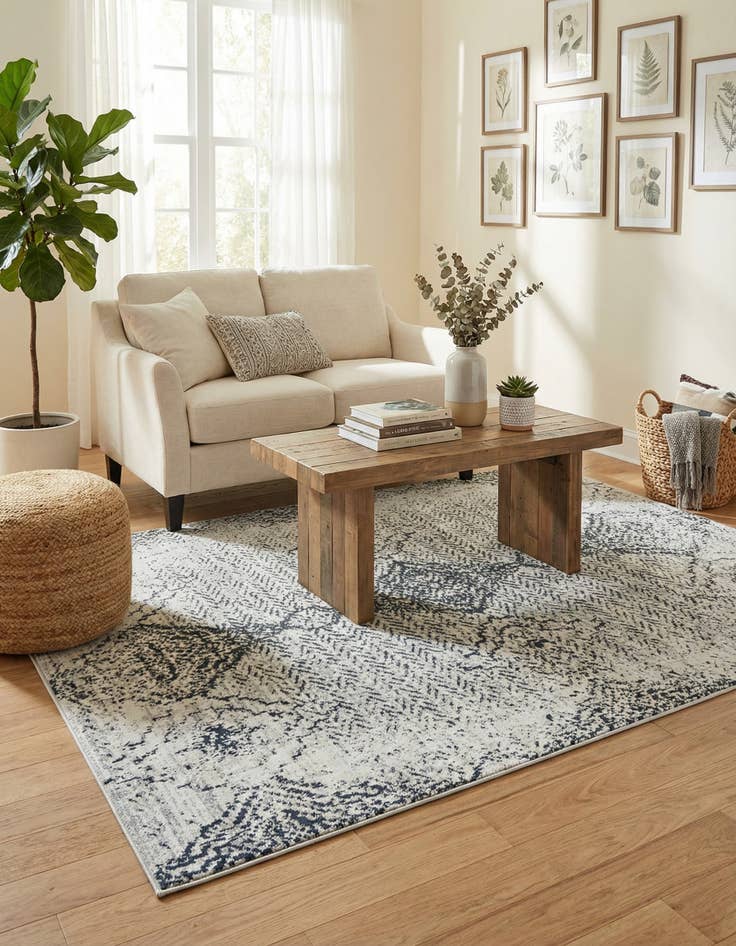 Detail image of 5' 3 x 8' Kamala Washable Rug