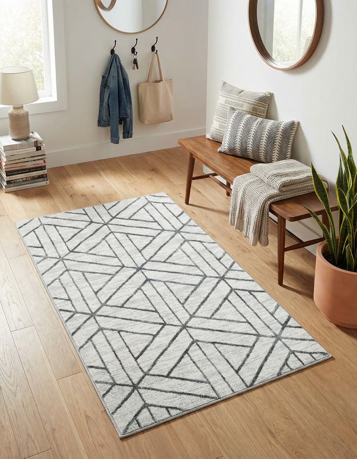 3' 3 x 5' 3 Lattice Trellis Rug