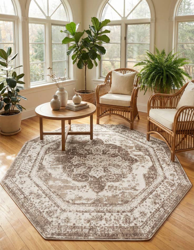 Detail image of 7' 10 x 7' 10 Monaco Octagon Rug