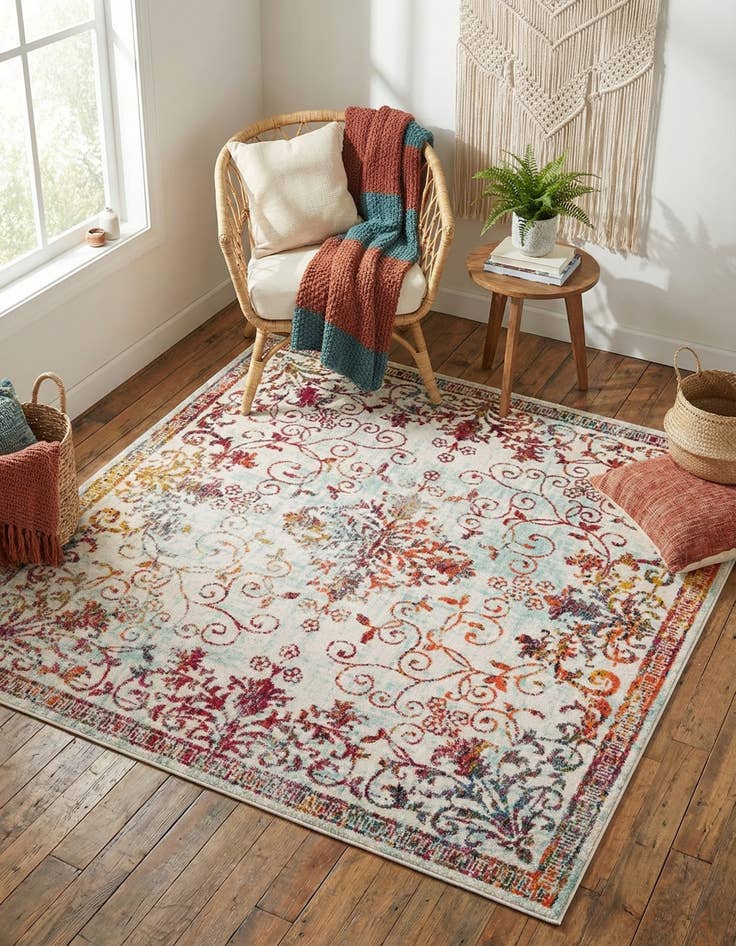 Detail image of 7' 10 x 7' 10 Madeline Square Rug