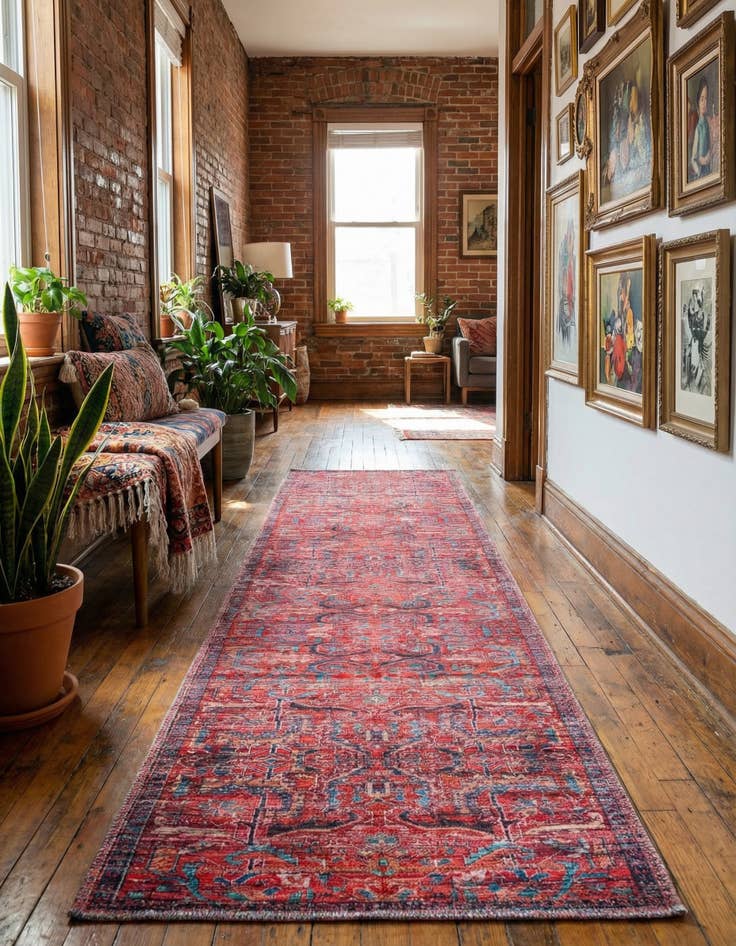 Detail image of 2' x 10'  Washable Maahru Runner Rug