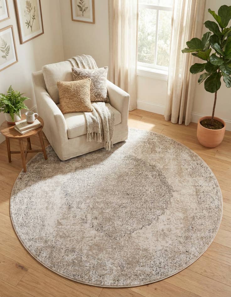 Detail image of 7' x 7' Oregon Round Rug