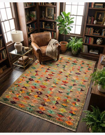 6' x 7' 11 Hand Knotted Balouch Wool Rug