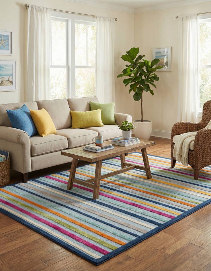 Detail image of 7' x 10'  Washable Aruba Indoor / Outdoor Rug