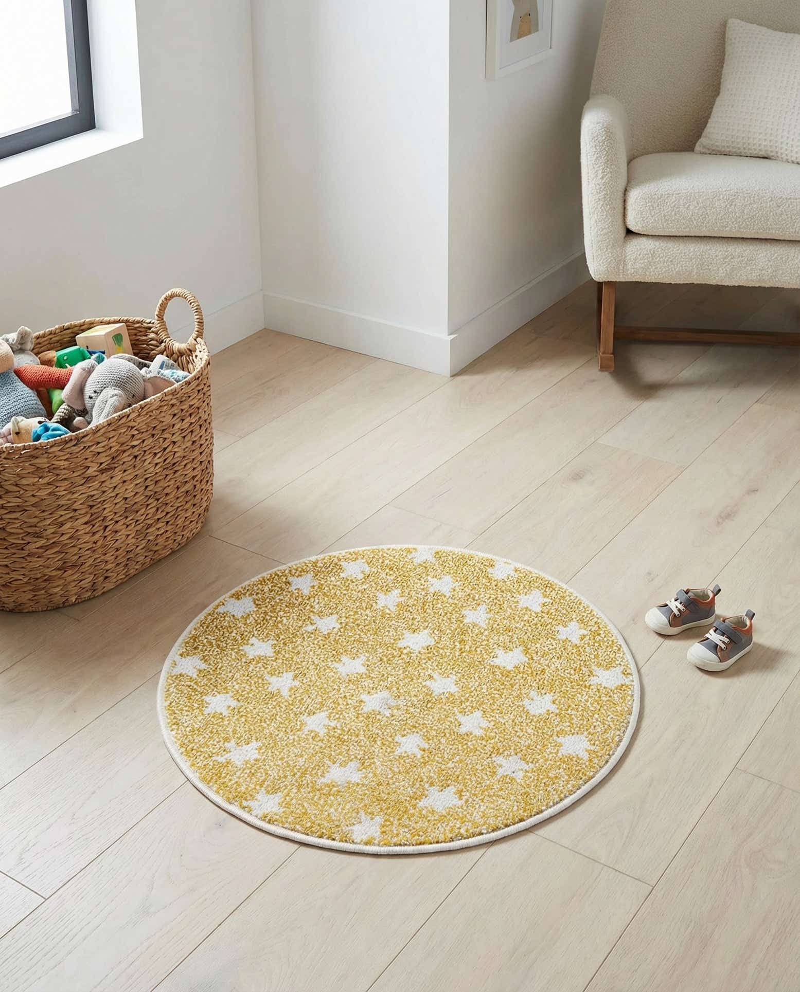 2' 2 x 2' 2 Whimsy Kids Round Rug