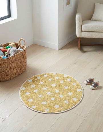 2' 2 x 2' 2 Whimsy Kids Round Rug