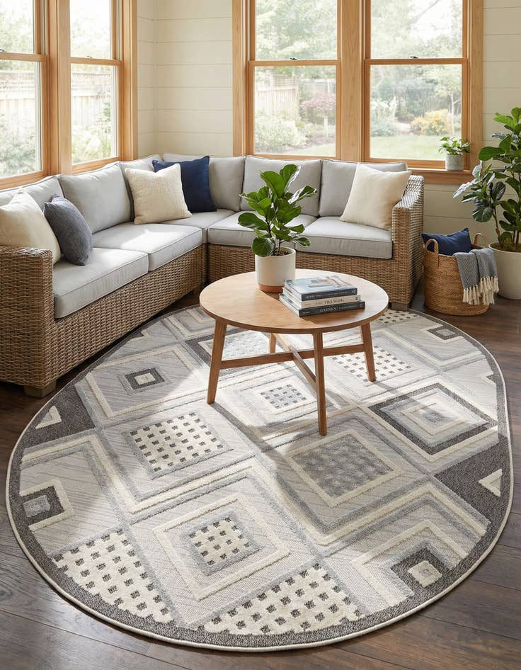 Detail image of 7' 10 x 10' Arlo Oval Rug