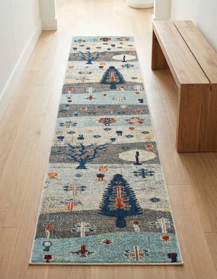 Detail image of 2' x 8' Washable Vivid Runner Rug