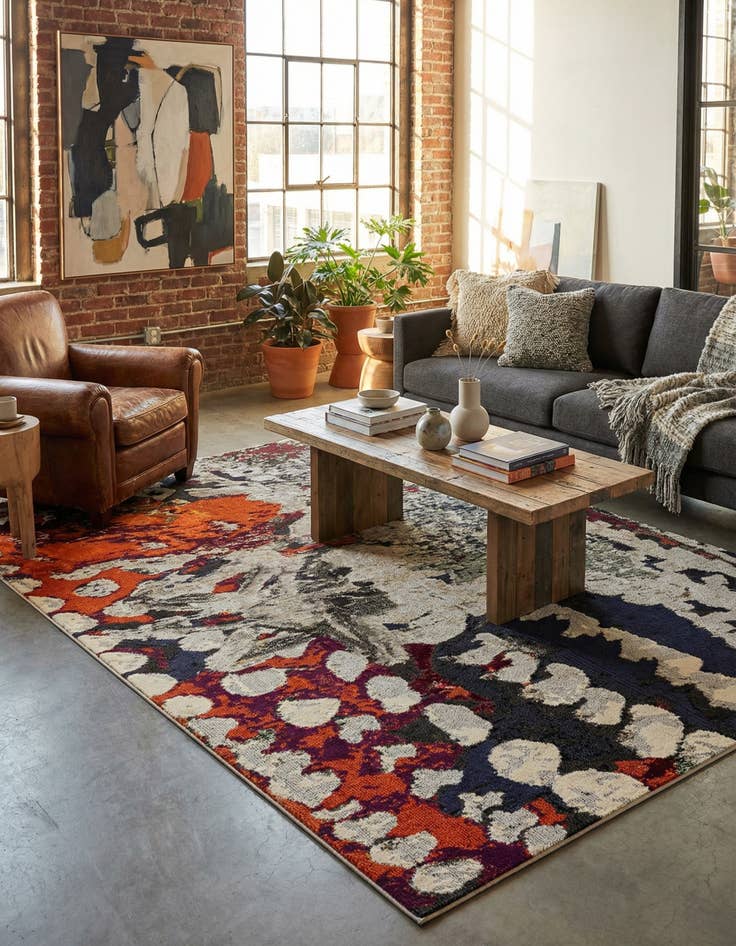 Detail image of 7' 10 x 10' Washable Haerfest Rug