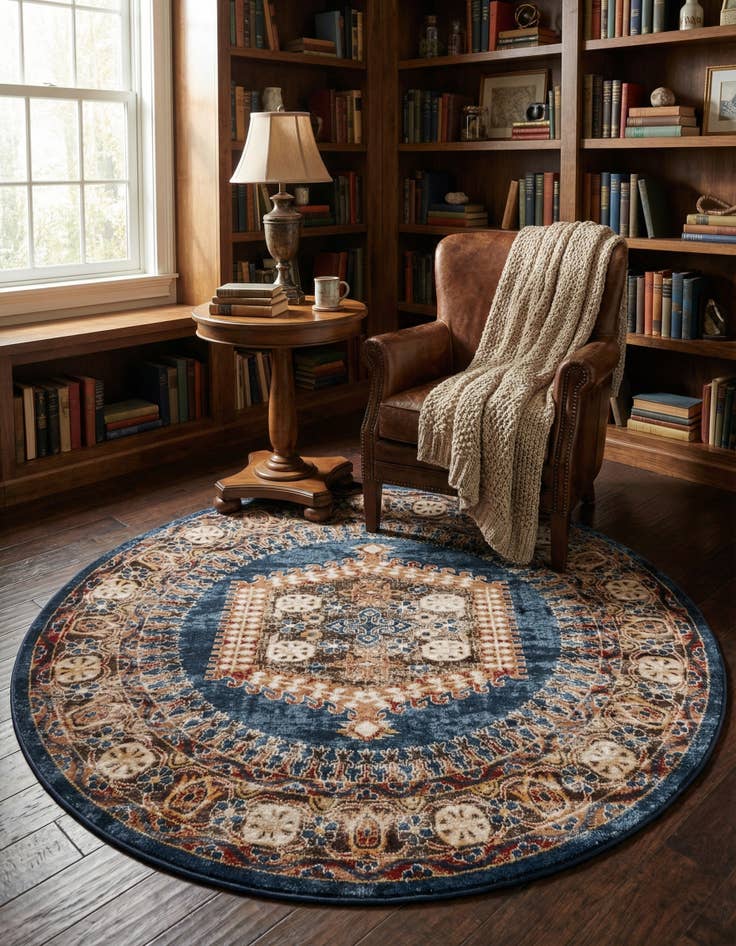 Detail image of 7' x 7' Arcadia Round Rug