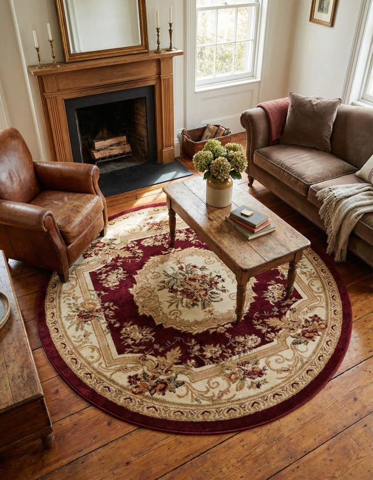 Detail image of 5' 3 x 5' 3 Chateau Round Rug