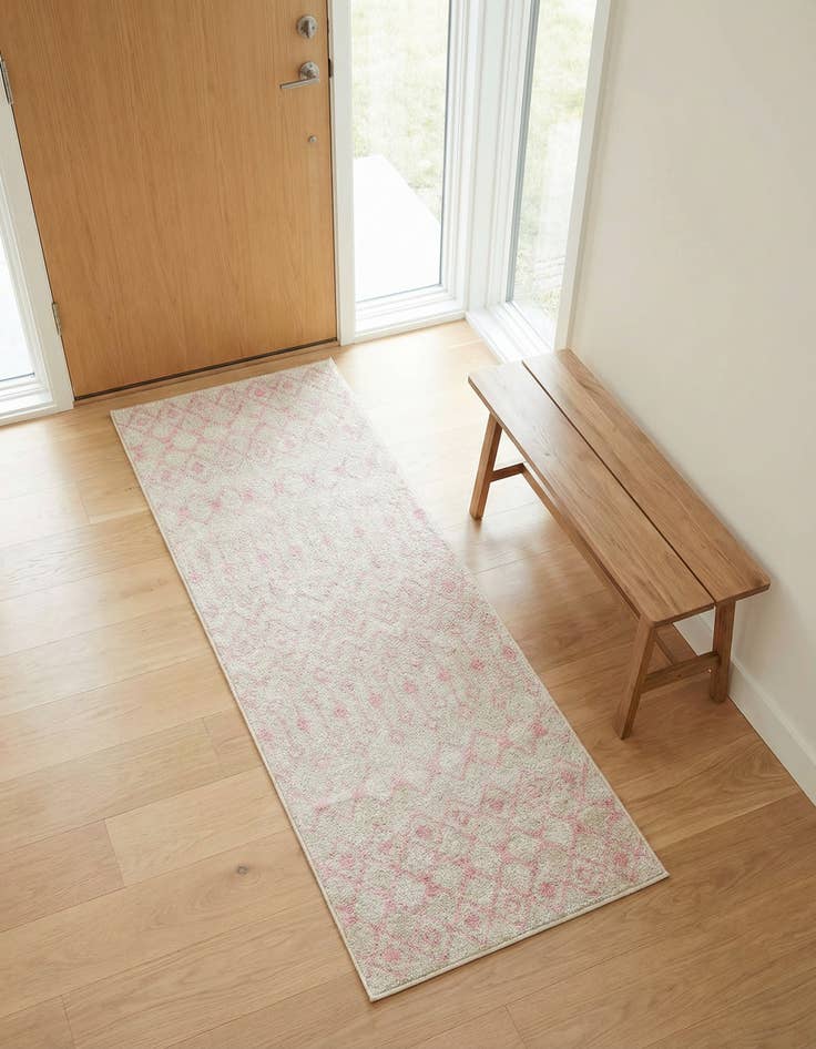 Detail image of 2' x 5' Moroccan Trellis Runner Rug