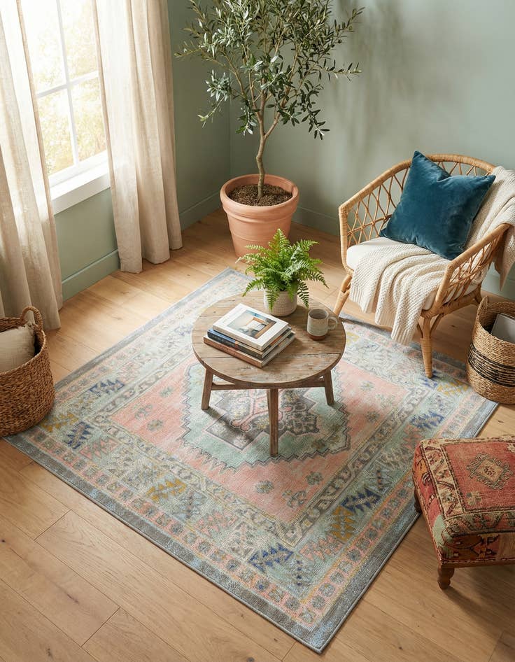 Detail image of 5' 3 x 5' 3 Whitney Square Rug