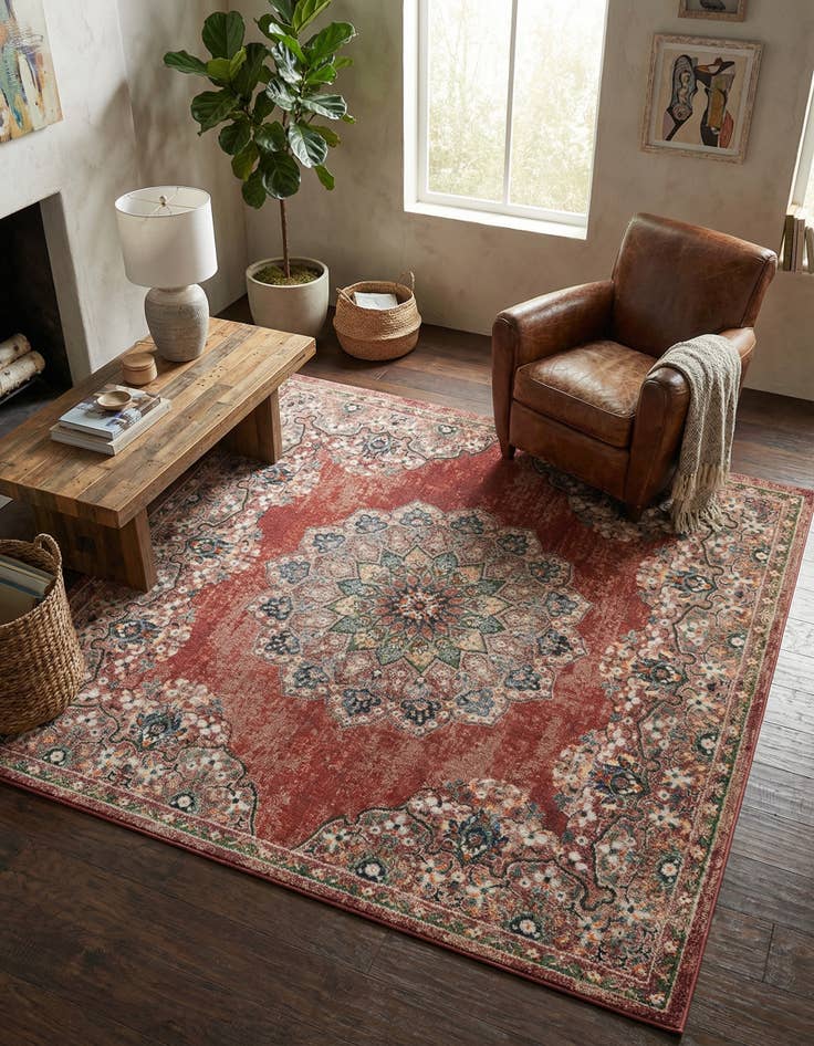 Detail image of 8' x 8' Isabella Square Rug