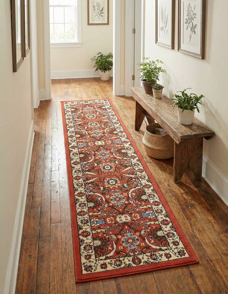 Detail image of 2' x 8' 2 Isfahan Design Runner Rug