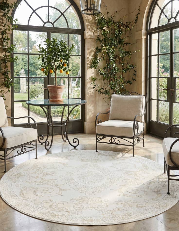 Detail image of 7' 10 x 7' 10 Finsbury Round Rug