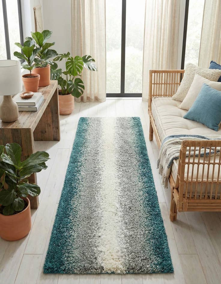 Detail image of 2' 7 x 8' Soft Touch Shag Runner Rug