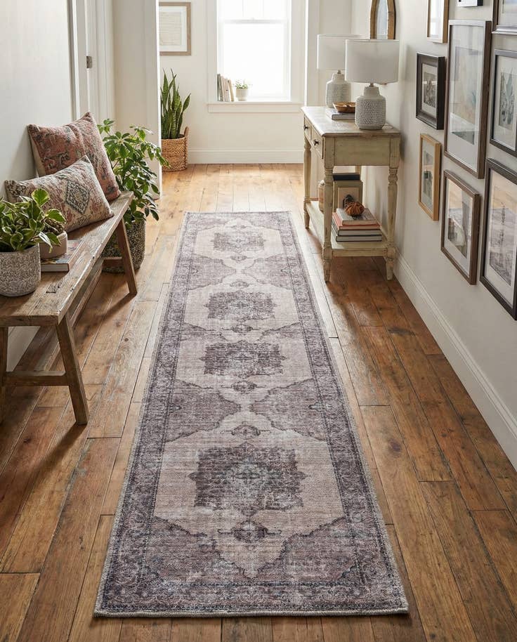Detail image of 2' x 10' Washable Mangata Runner Rug