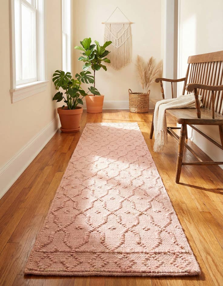 Detail image of 2' x 8' Hand Woven Larsa Jute Runner Rug