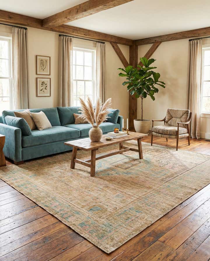 9' x 12' Hand Woven Chenille Jute Rug