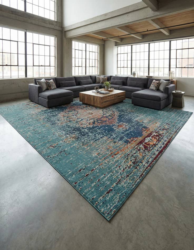 Detail image of 10' 6 x 16' 5 Washable Carnevale Rug