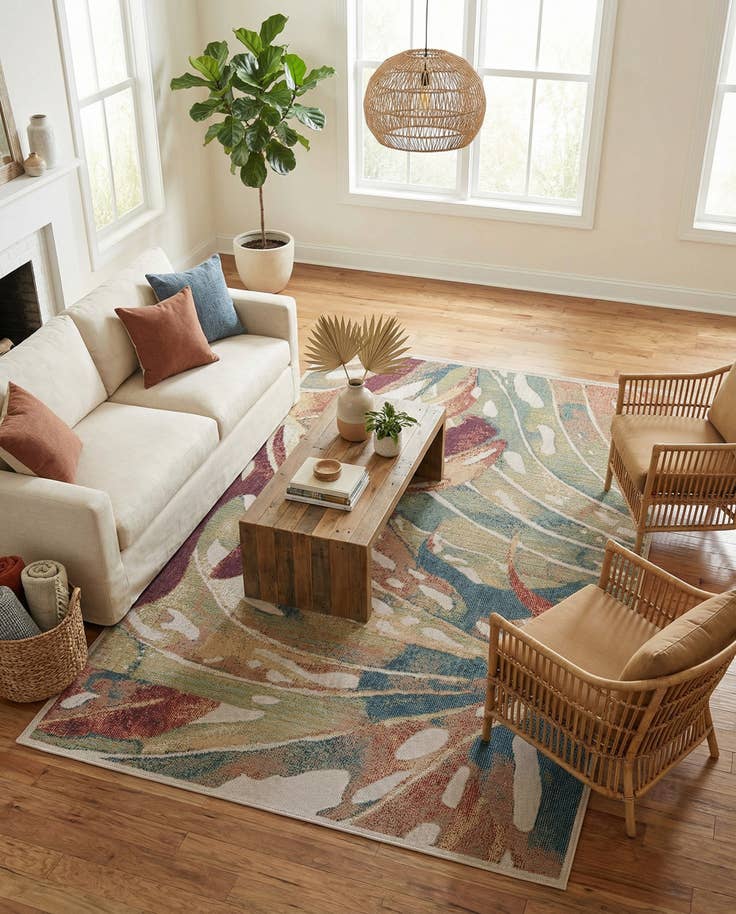 Detail image of 6' x 9' Easy-Clean Baja Indoor / Outdoor Rug