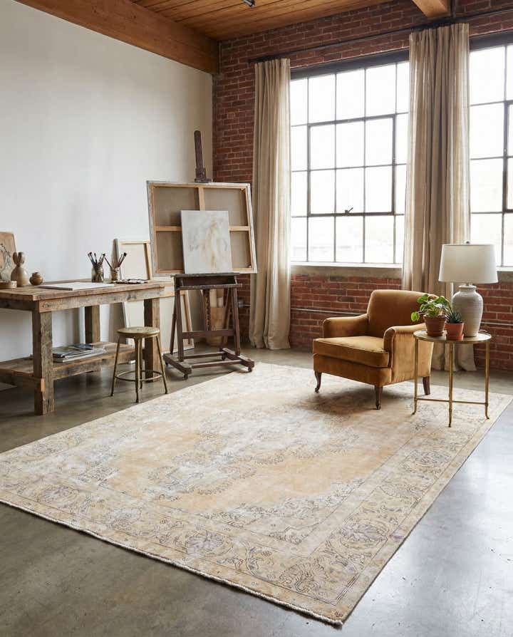 7' 7 x 10' 4 Hand Knotted Ultra Vintage Persian Wool Rug