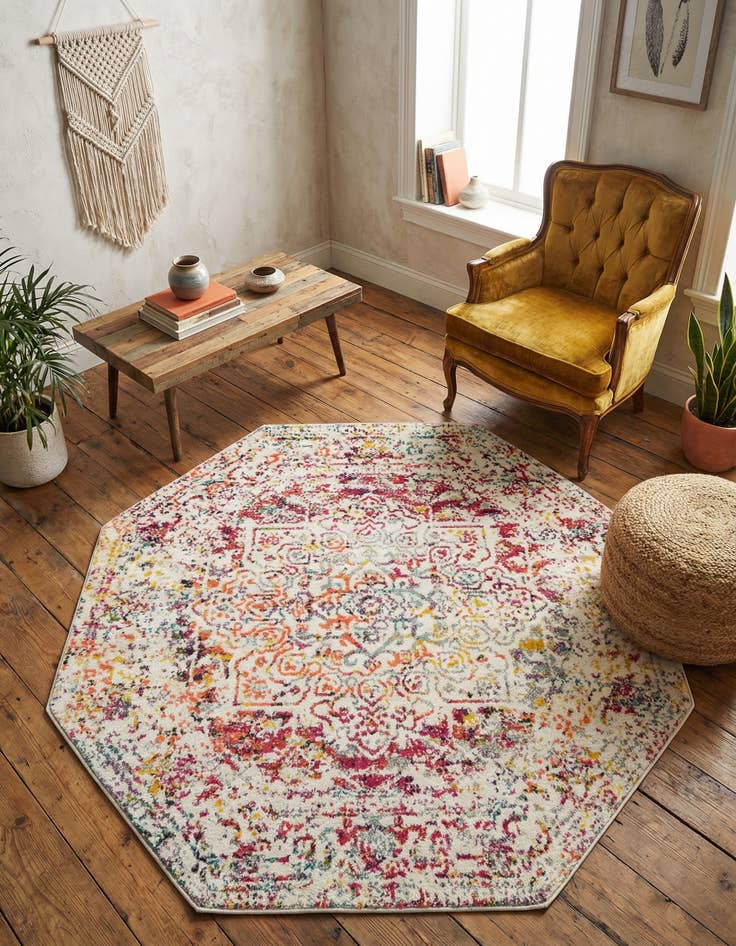 Detail image of 5' 3 x 5' 3 Arlington Octagon Rug