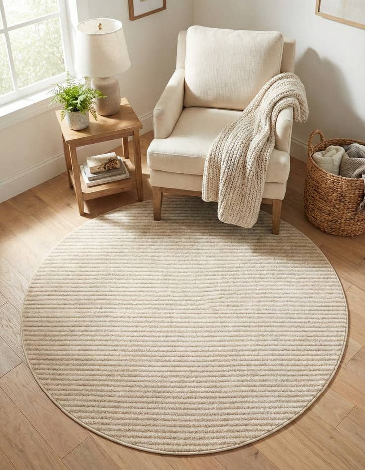 Detail image of 5' x 5' Contour Round Rug