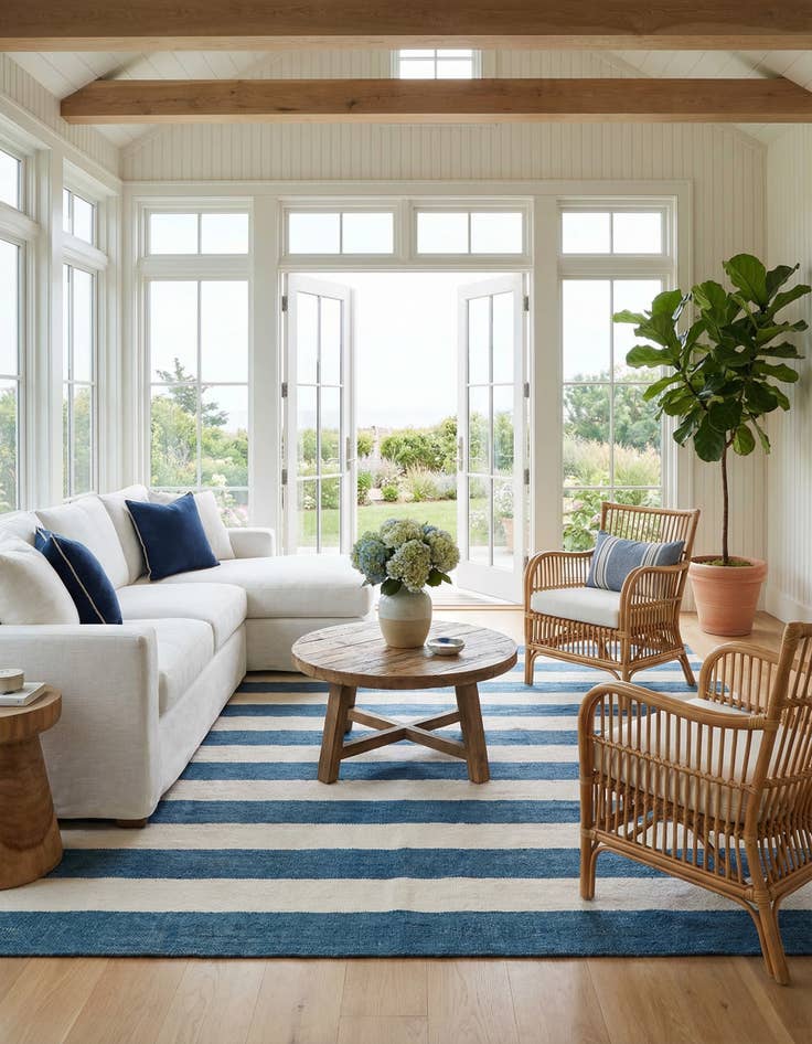 Detail image of 10' x 10' Jill Zarin Hamptons Square Rug