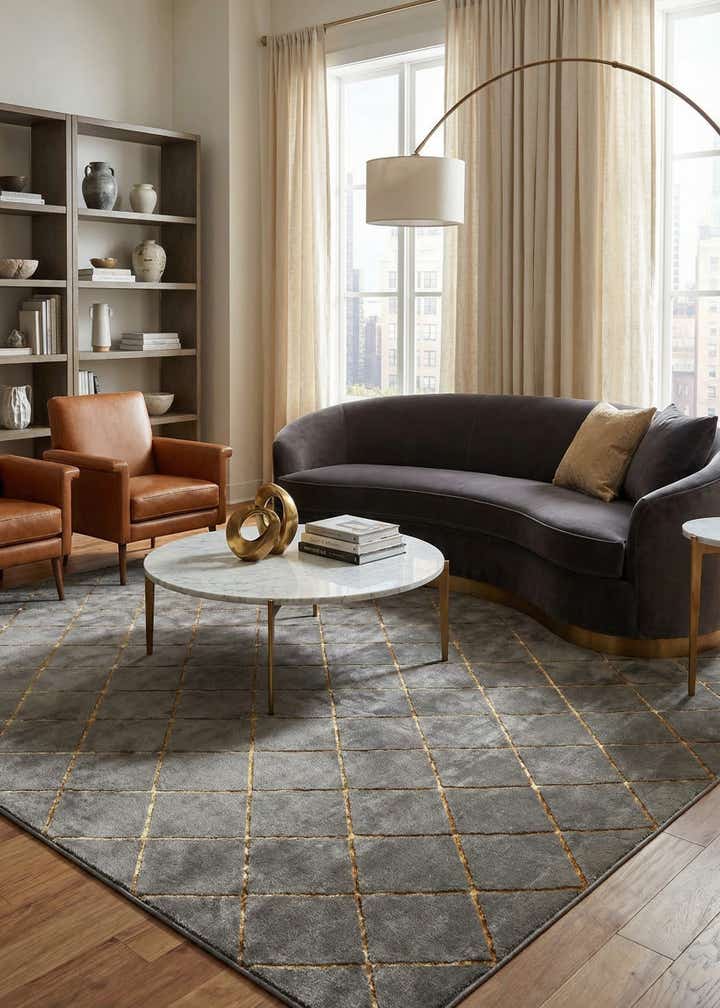 10' x 10' Vogue Geo Square Rug