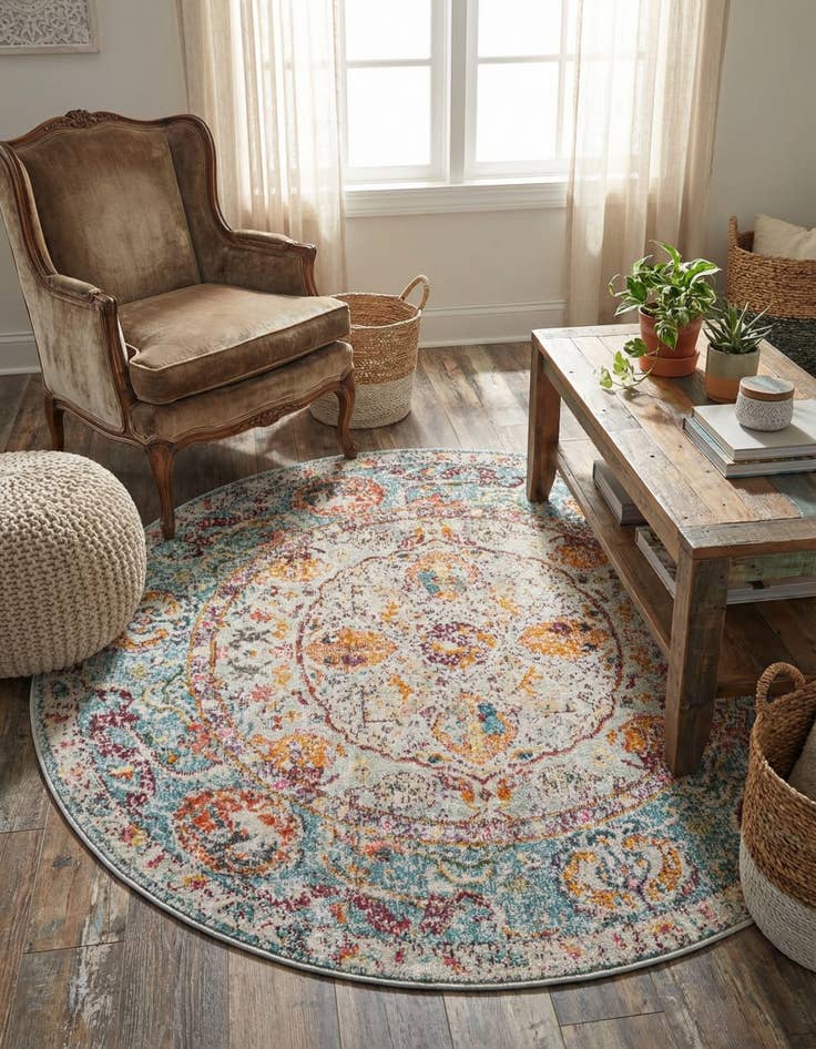 Detail image of 4' x 4' Havana Round Rug