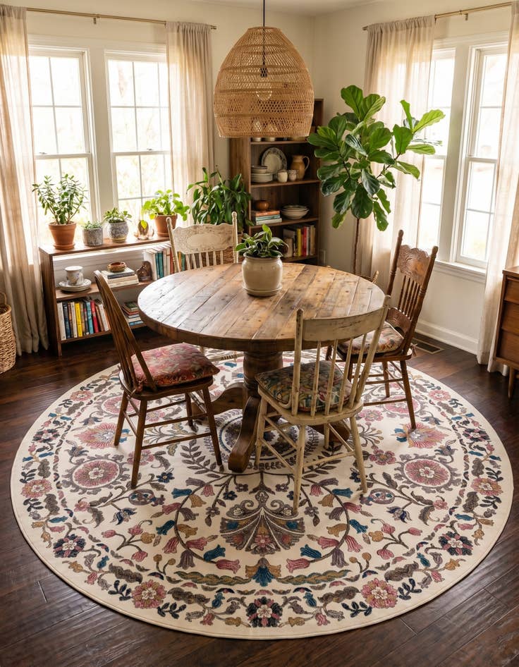 Detail image of 8' x 8' Blossom Round Rug