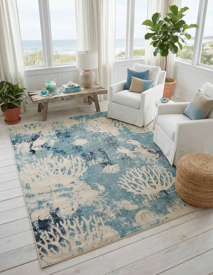 Detail image of 8' x 10' Washable Amalfi Rug