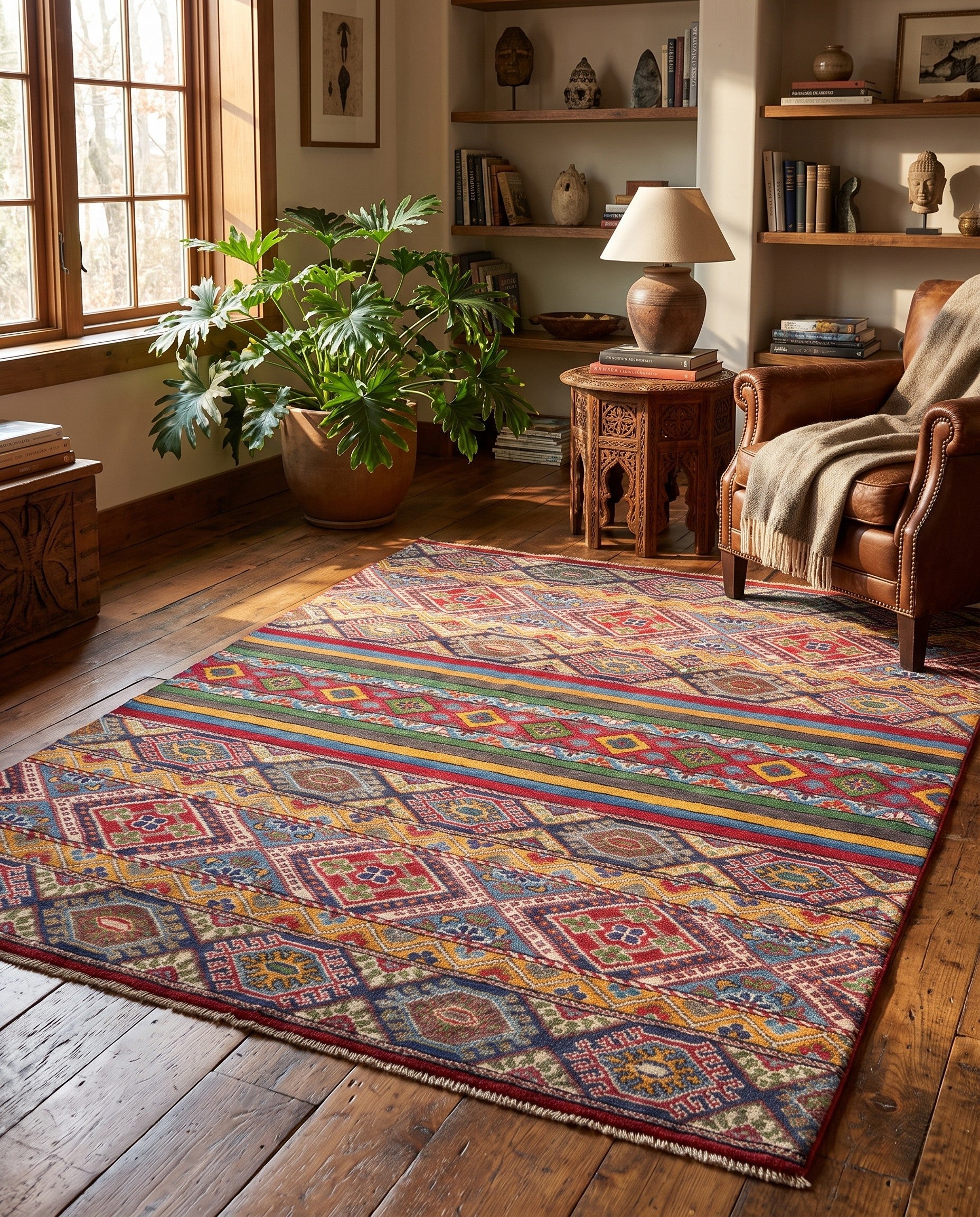 Detail image 3 of 12: 5' x 6' 8 Hand Knotted Kazak Rug