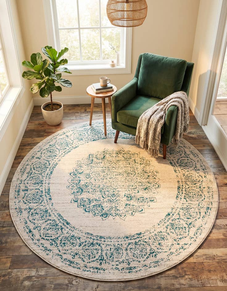 Detail image of 7' 10 x 7' 10 Aarhus Round Rug