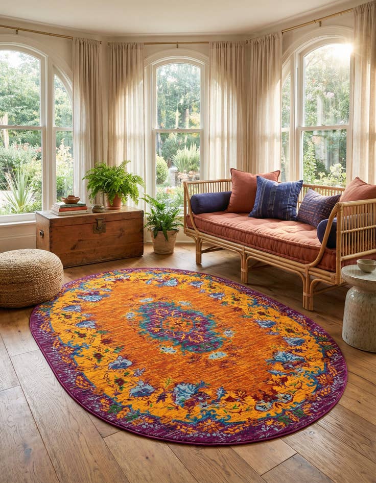 Detail image of  7' 10 x 10' Calypso Oval Rug