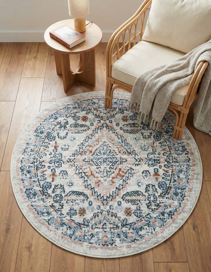 3' 3 x 3' 3 Kamala Washable Round Rug