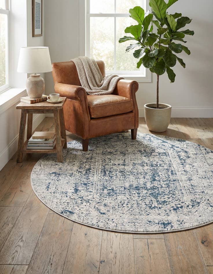 Detail image of 5' 3 x 5' 3 Eliza Round Rug