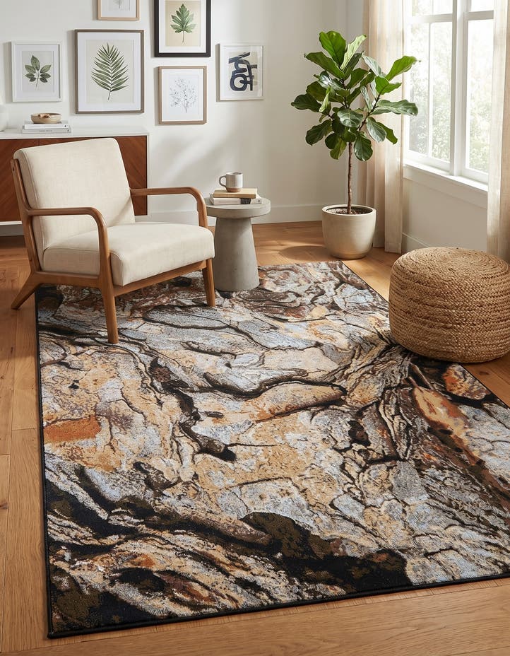 5' x 8' Easy-Clean Modern Indoor / Outdoor...