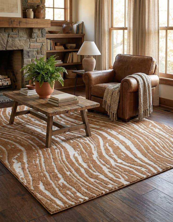 Detail image of  7' 10 x 10' Sepia Rug