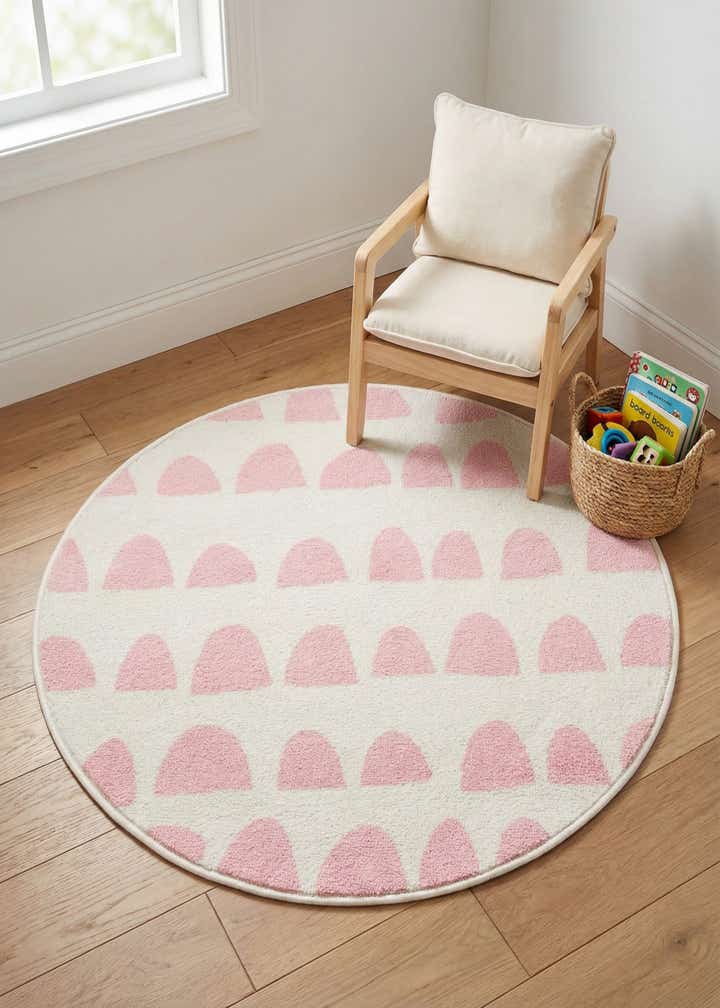 3' 3 x 3' 3 Whimsy Kids Round Rug