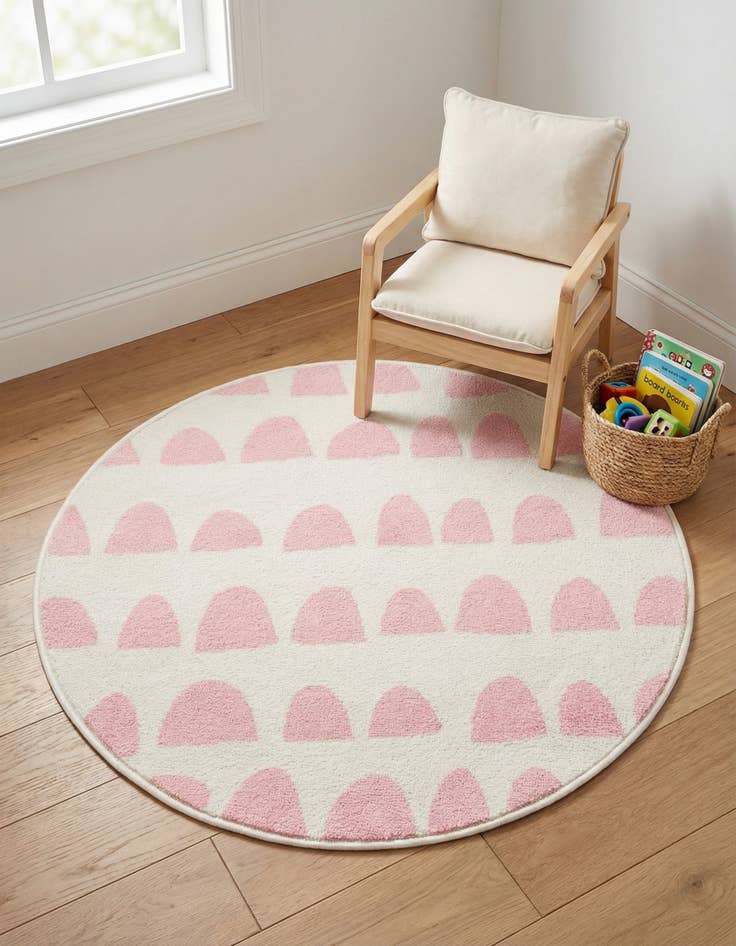 Detail image of 3' 3 x 3' 3 Whimsy Kids Round Rug