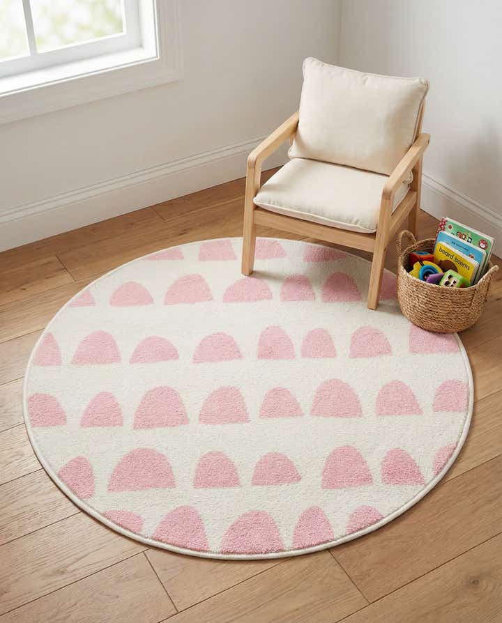 3' 3 x 3' 3 Whimsy Kids Round Rug